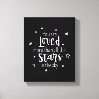 Impressão Em Tela Você É Amado Mais Do Que Todas As Estrelas