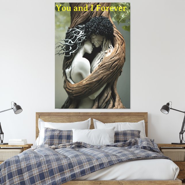 Impressão Em Tela Você e Eu Para Sempre (Insitu(Quarto))