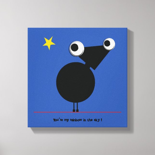 Impressão Em Tela Você é meu arco-íris no céu por Michele Moses (Frente)