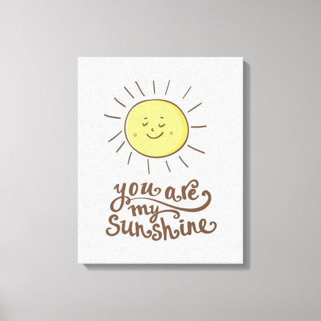 Impressão Em Tela Você É Meu Sol (Frente)