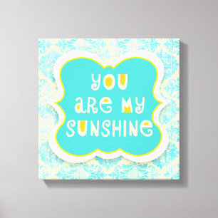 Impressão Em Tela Você é minha luz do sol --Design afligido