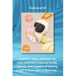 Impressão Em Tela Você é uma estrela - Arte para parede de berçário