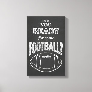 Impressão Em Tela você está pronto para um pouco de futebol?