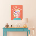 Impressão Em Tela Você Pertence Entre As Flores Florais Lady Art<br><div class="desc">Uma bela tela de pintura de parede tão única quanto você! Brilhe seu espaço com nossa tela de pintura feminina florescente. Pintada à mão e tão adorável,  esta arte mostra uma senhora espantosa com um penteado de flor silvestre. Trabalho de arte e design por Papelaria de Moodthologia.</div>