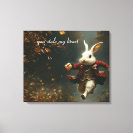 Impressão Em Tela Você roubou meu coração, o coelho ladrão do coraçã