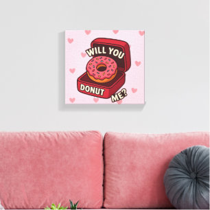 Impressão Em Tela Você Vai Me Rosquinha? Tanque de Design de Propost