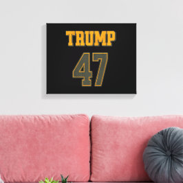 Impressão Em Tela Voltar Equipe Trump 47 Vintage