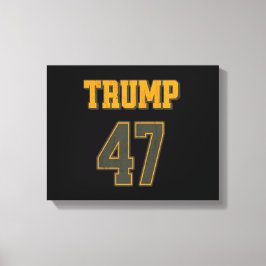 Impressão Em Tela Voltar Equipe Trump 47 Vintage