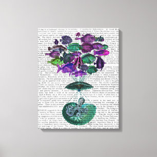 Impressão Em Tela Voo Do Balão De Ar Quente De Peixe