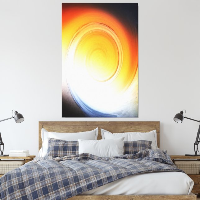 Impressão Em Tela Vórtice (Insitu(Quarto))
