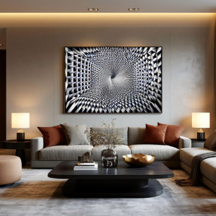 Impressão Em Tela Vórtice Infinito