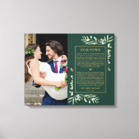 Votos de Casamento Esmeralda e Verde Fotografia Do