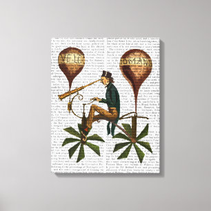 Impressão Em Tela Voyage A La Lune Hot Air Balloon