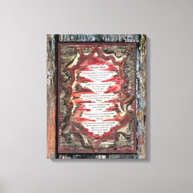 Impressão Em Tela Vozes do dia a dia (Frente)