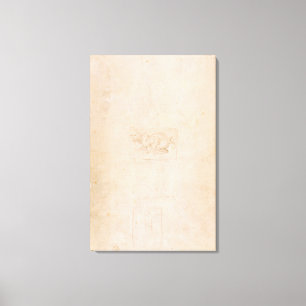 Impressão Em Tela W.54 Estudo de um dragão