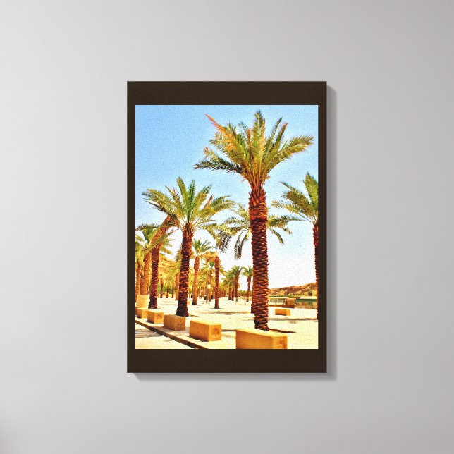 Impressão Em Tela Wadi Namar Date Trees (Frente)