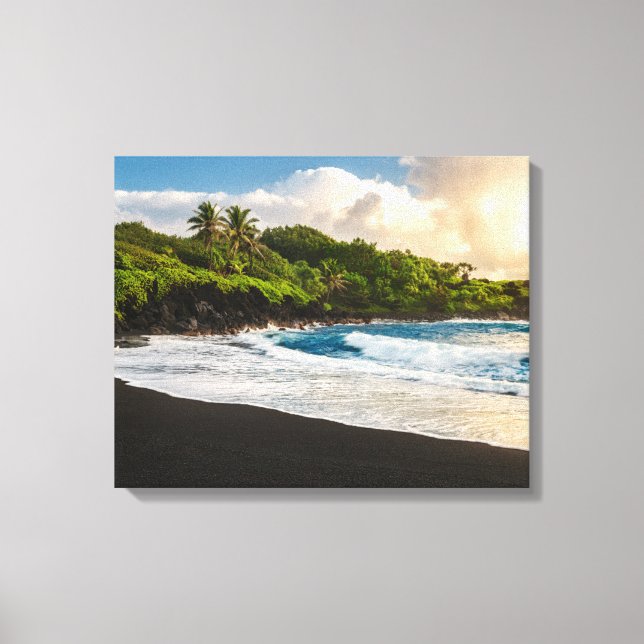 Impressão Em Tela Waianapanapa Beach (Frente)