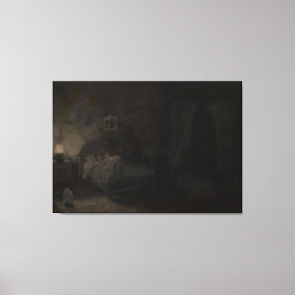 Impressão Em Tela Waking nightmare - Oil painting