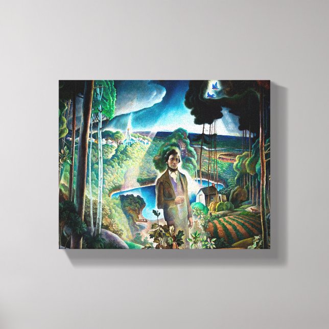 Impressão Em Tela Walden Pond Revisitado por Newell Convers Wyeth (Frente)