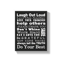 Wall Art de Valores Familiares