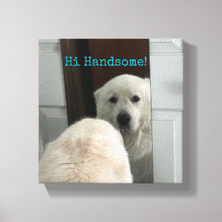 Impressão Em Tela Wall Art Dog in Mirror