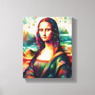 Impressão Em Tela WALL ART Mona Lisa Portrait Pintura de arte