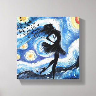 Impressão Em Tela Wall Art Oil Painting Digital Impressão, Solitário