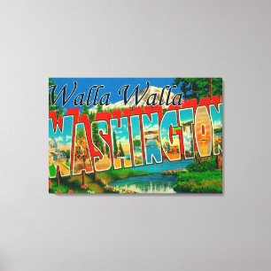 Impressão Em Tela Walla Walla, Washington - grandes cenas da letra