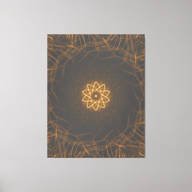 Impressão Em Tela Warm Ember Rosette (Frente)