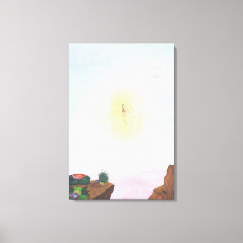 Impressão Em Tela Wartercolor fantástico mundo é um maravilhoso cont