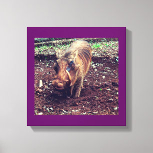 Impressão Em Tela Warthog no Quênia