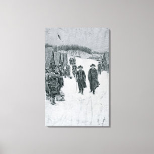 Impressão Em Tela Washington e Steuben na forja do vale