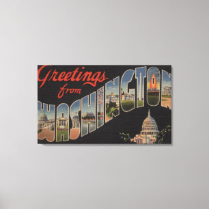 Impressão Em Tela Washington (estado) - grandes cenas da letra
