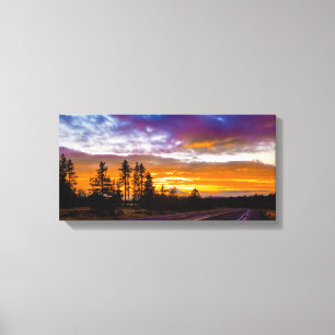 Impressão Em Tela Washington State Sunset