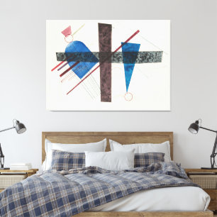 Impressão Em Tela Wassily Kandinsky - Azul em Redondo e Pontiagudo