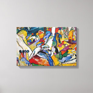 Impressão Em Tela Wassily Kandinsky - Composição II Arte Abstrata
