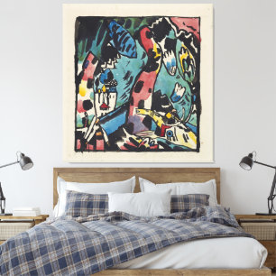Impressão Em Tela Wassily Kandinsky - Desenho para a xilogravura col