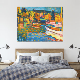 Impressão Em Tela Wassily Kandinsky - Estudo Para Paisagem de Outono