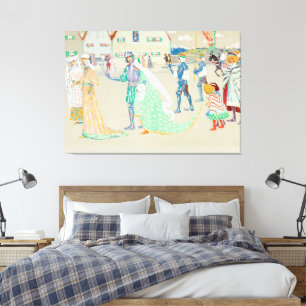 Impressão Em Tela Wassily Kandinsky - O Jovem Casal 