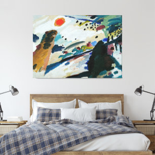 Impressão Em Tela Wassily Kandinsky - Paisagem Romântica 
