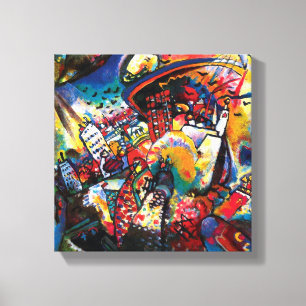 Impressão Em Tela Wassily Kandinsky - Paisagem Urbana de Moscou Arte