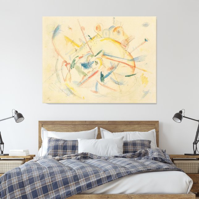 Impressão Em Tela Wassily Kandinsky - Sem Título  (Insitu(Quarto))
