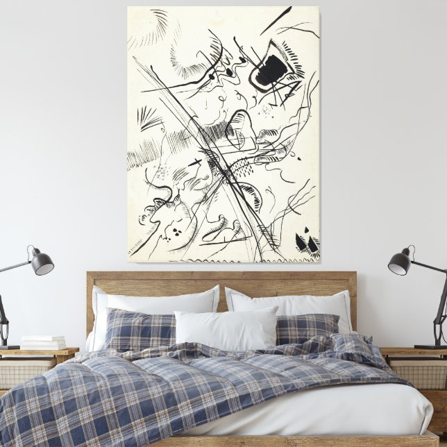 Impressão Em Tela Wassily Kandinsky - Untitled  (Insitu(Quarto))