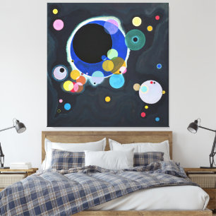 Impressão Em Tela Wassily Kandinsky - Vários Círculos (1926)
