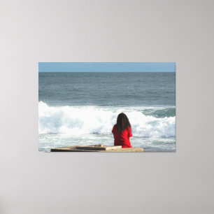 Impressão Em Tela Watching the Ocean Waves