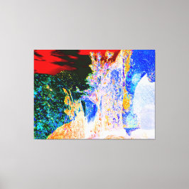 Impressão Em Tela Water Fountain Abstraction