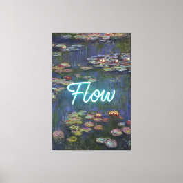 Impressão Em Tela Water Lilies Remix – Neon “FLOW” Wall Art & Gifts