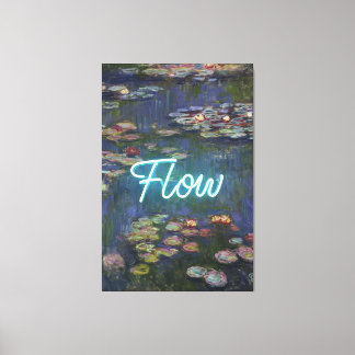 Impressão Em Tela Water Lilies Remix – Neon “FLOW” Wall Art & Gifts