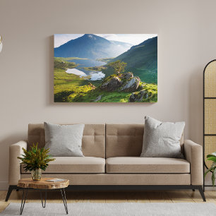 Impressão Em Tela Water Pen yr Ole Wen Lake Idwal Snowdonia Park