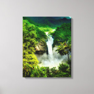 Impressão Em Tela Waterfalls San Rafael Falls, Ecuador